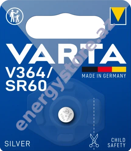 VARTA SILVER Coin V364 — V364 gümüş oksid batareya (00364)