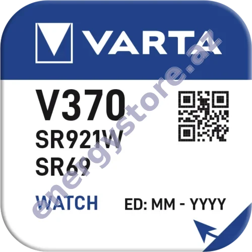 VARTA SILVER Coin V370 — V370 gümüş oksid batareya (00370)