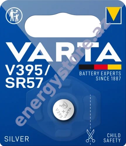 VARTA SILVER Coin V395 — V395 gümüş oksid batareya (00395)