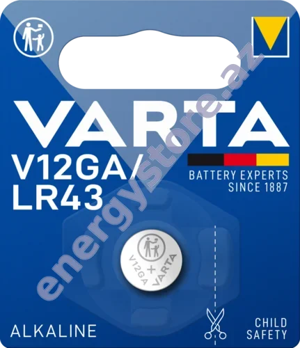 VARTA ALKALINE Special V12GA — V12GA alkalin-manqan batareya (04278)