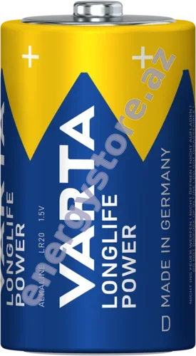VARTA Longlife Power D — D alkalin-manqan batareya (04920)