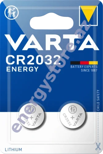 VARTA ENERGY CR2032 — CR2032 litium-manqan dioksid batareya (06032)
