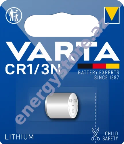 VARTA LITHIUM Coin CR1/3N — CR1/3N litium-manqan dioksid batareya (06131)