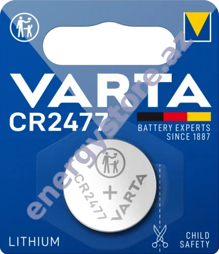 VARTA LITHIUM Coin CR2477 — CR2477 litium-manqan dioksid batareya (06477)