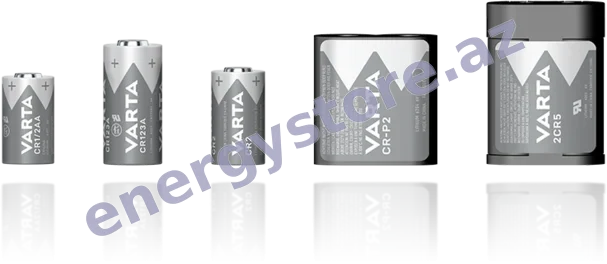 VARTA Lithium Cylindrical VARTA Lithium Cylindrical — xüsusi batareyalar: 2CR5, CR-P2, CR1/2AA, CR123A, CR2, V28PXL | EnergyStore.az