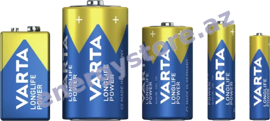 VARTA Longlife Power VARTA Longlife Power — birdəfəlik batareyalar: AAA, AA, C, D, 9V, 4.5V | EnergyStore.az