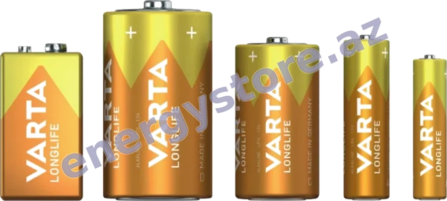 VARTA Longlife VARTA Longlife — birdəfəlik batareyalar: AAA, AA, C, D, 9V | EnergyStore.az