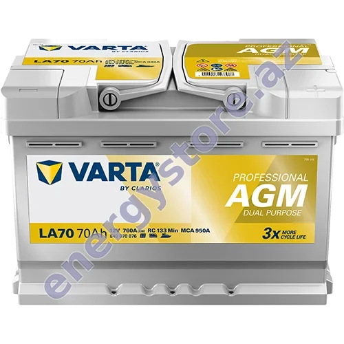 VARTA Professional AGM — starter (avtomobil) batareyaları | EnergyStore.az